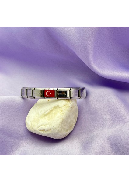 Çelik Italyan Charm Bileklik