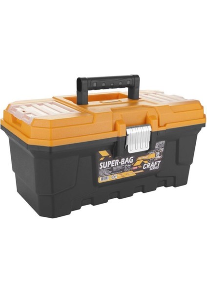 Şeffaf 16” Takım Çantası, 3 Raflı, 390X202X235 Mm, Dayanıklı ve Kullanışlı