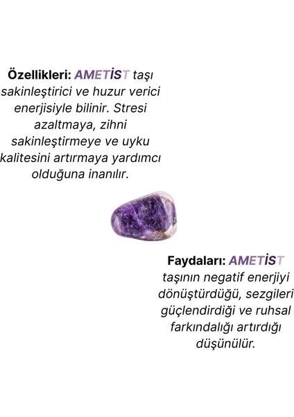 Ceyt Kuvars Taşı Ametist Bileklik - 6mm modelleri