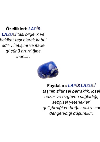 Ceyt Kuvars Taşı Lapis Lazuli Bileklik - 6mm modelleri