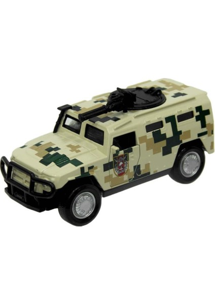 Minitro 1:36 Metal Çek Bırak Işıklı Askeri Akrep modelleri