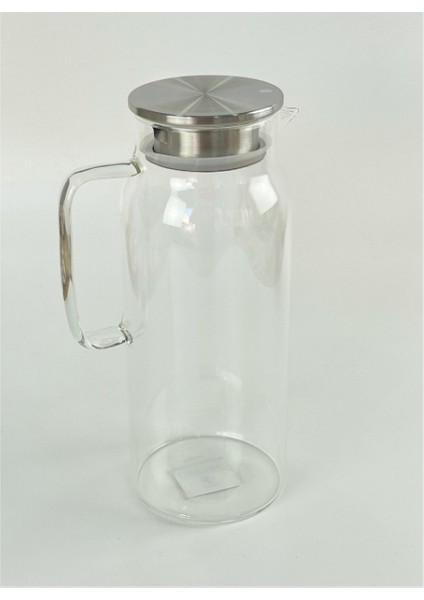 1500 ml Borosilikat Cam Su Sürahisi - Metal Kapaklı ve Isıya Dayanıklı fiyatları