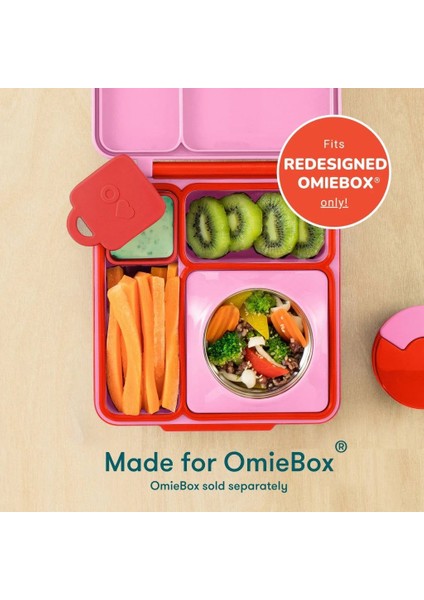 Omiebox Bento Kutusu Iç Bölme Kapları 2li Kırmızı ve Sarı fiyatları