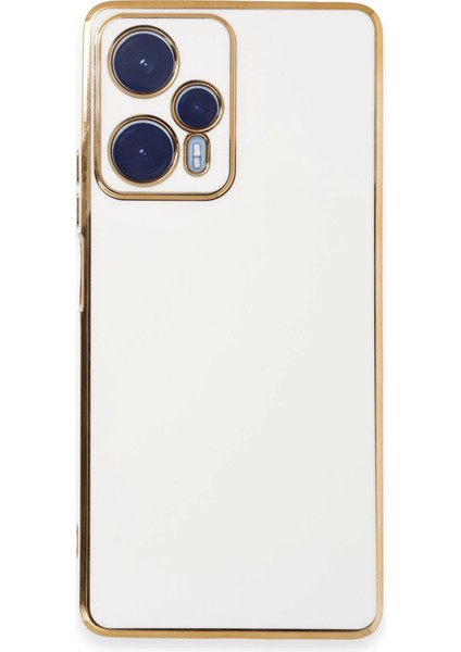 Xiaomi Poco F5 Kılıf Volet Silikon - Beyaz Ferrg