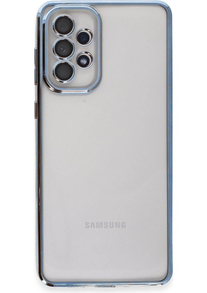 Samsung Galaxy A73 5g Kılıf Razer Lensli Silikon - Açık Mavi Ferrg