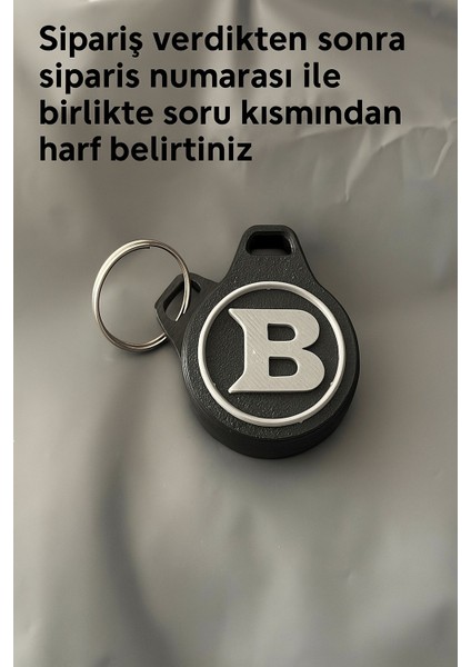 Harfli Airtag Anahtarlık /airtag Kılıfı/airtag Muhafaza Kutusu Airtag