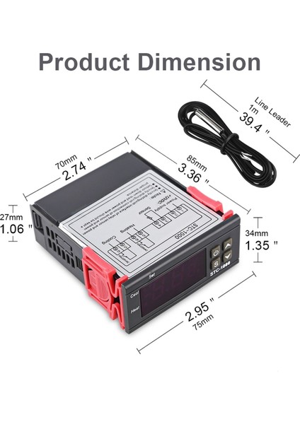 Dijital Termostat, 220V, Çift Röle, Hassas, Kuluçka, 10A, Güçlü ve Güvenilir fırsatları