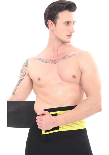 Unisex Termal Bel Korsesi, %100 Sauna Yakıcı, Rahat ve Şık Bel Desteği