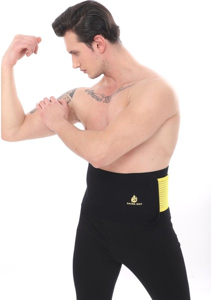 Unisex Termal Bel Korsesi, %100 Sauna Yakıcı, Rahat ve Şık Bel Desteği