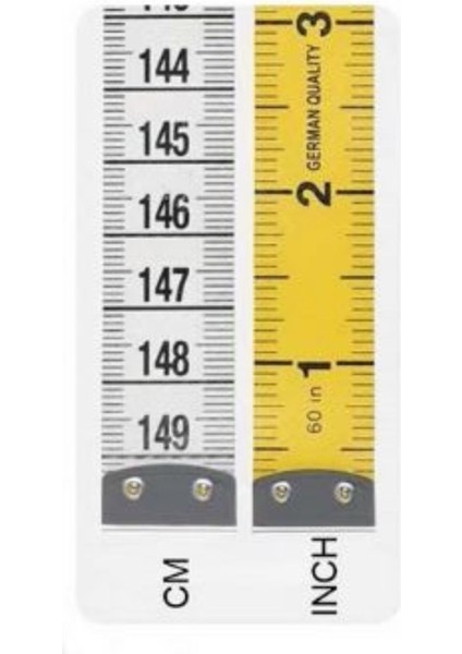 Çift Yönlü 150 cm Şeffaf Mezura, Kutulu, 3'lü Paket (Cm-Inch) fırsatları