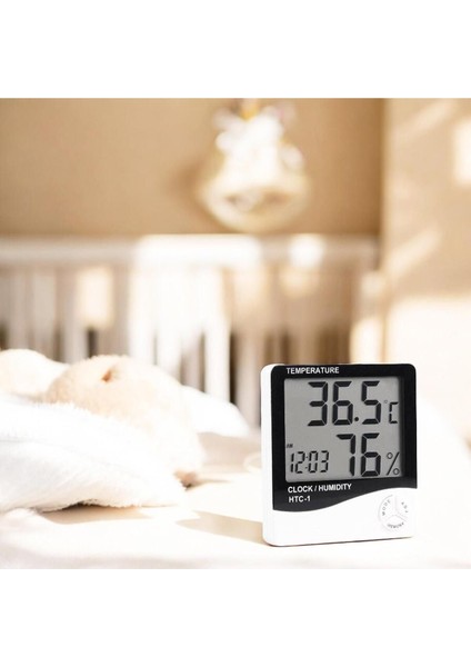 Dijital Oda Termometresi, Nem Ölçer, Ekranlı, Pilli, Bebek ve Çocuk Odası Için modelleri
