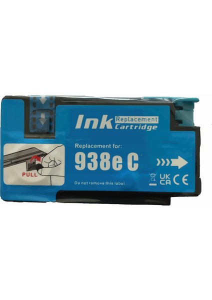 Hp Officejet Pro 9730 938E Yüksek Kapasite Mavi Ithal Muadil Kartuş 1.600 Sayfa