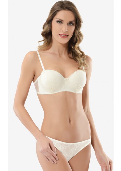 Straplez Desteksiz Sütyen Takım 4503