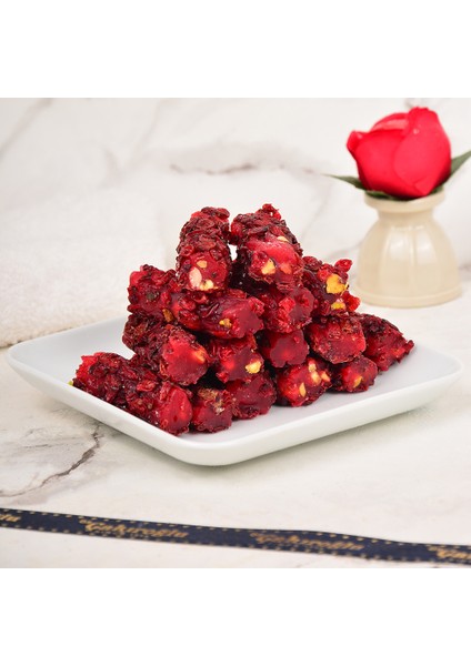 Zerekş Üzümlü & Narlı & Antep Fıstıklı Fitil Lokum 500 gr - Özel Karışım