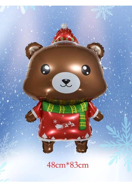 - Yılbaşı Noel Ayı 48CM Dekoratif Balonu modelleri