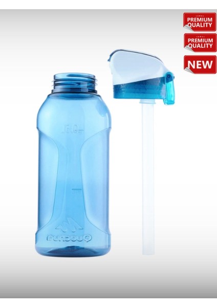 0,5 Lt Mavi Pipetli Plastik Matara, Dayanıklı ve Şık Tasarım indirimleri