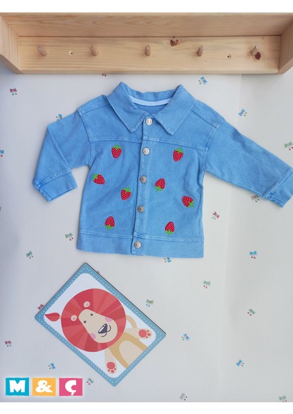 Bebek Kot Ceket Erkek Kız Bebek Çocuk Jean Ceket