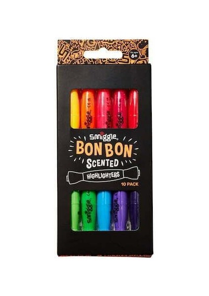 - Bon Bon Şeker Kokulu Fosforlu Kalem Paketi X10