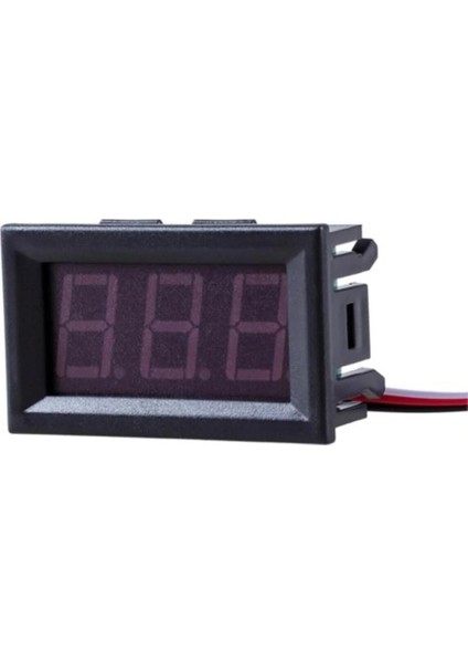 0.56 Inç Dijital Voltmetre, 0-100V, Panel Tipi, Kırmızı Gösterge