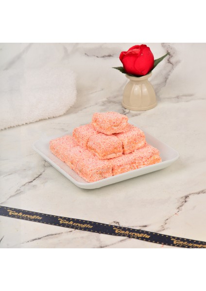 Portakallı Katmer Lokum 500 gr - Ferahlatıcı ve Aromatik