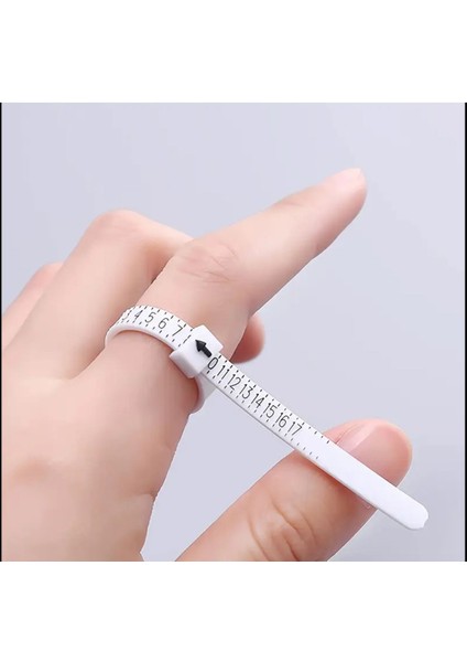 Hassas Parmak Yüzük Ölçüm Bandı, 1-17 Numara, Net ve Kolay Kullanım
