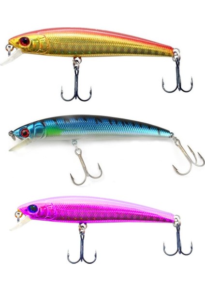 6 Kancalı 11,5 cm -13 Gr. Rapala-Sahte Yem (3 Adet)