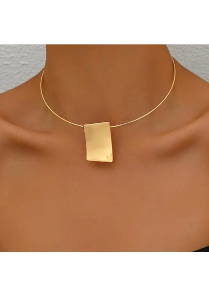 Altın Kaplama Choker Kolye