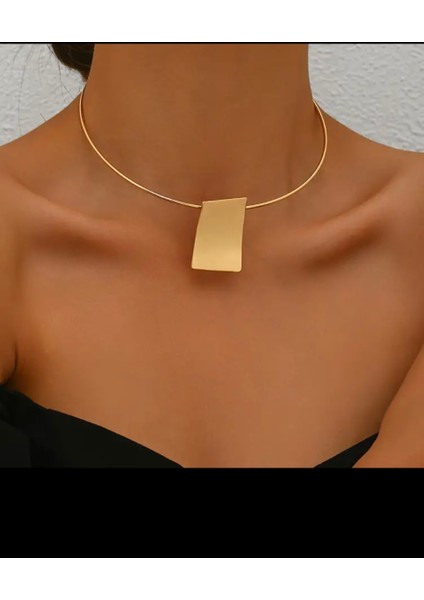 Altın Kaplama Choker Kolye