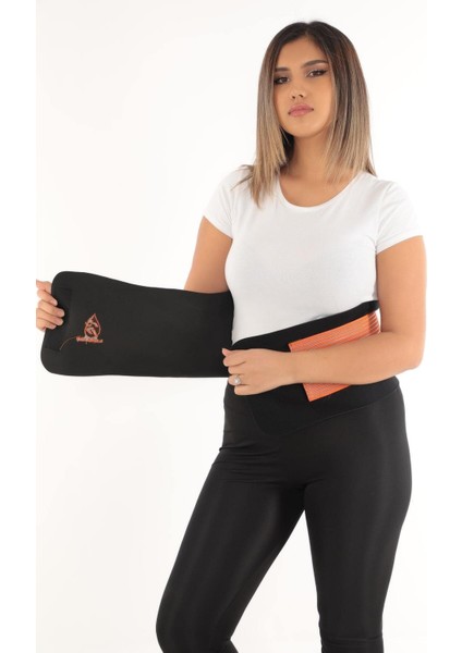 Siyah Unisex Termal Bel Korse ile Maksimum Terleme ve Forma Girme
