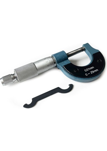 0-25MM Mikrometre, 0.01MM Hassasiyetli Mekanik Ölçüm Aleti
