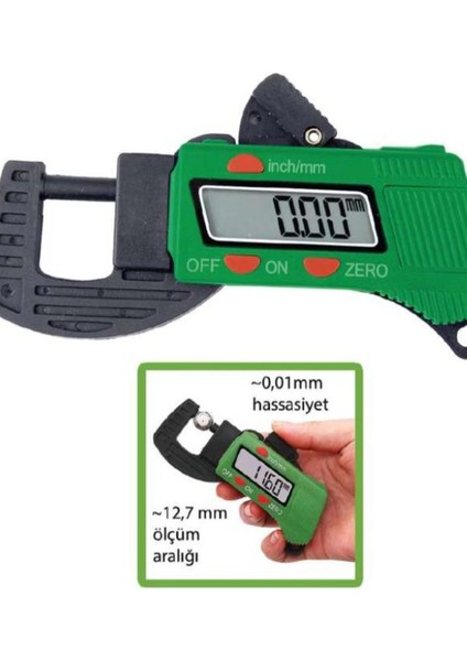 Yüksek Doğrulukta Dijital Kalınlık Ölçer, Pratik ve Güvenilir Kullanım
