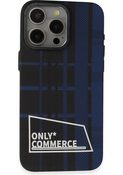 Iphone 15 Pro Kılıf Taret Kapak - Mavi Ferrg