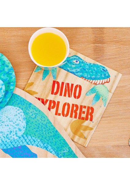 Party Pieces - Kaşif Dino 16&apos;lı Parti Peçeteleri