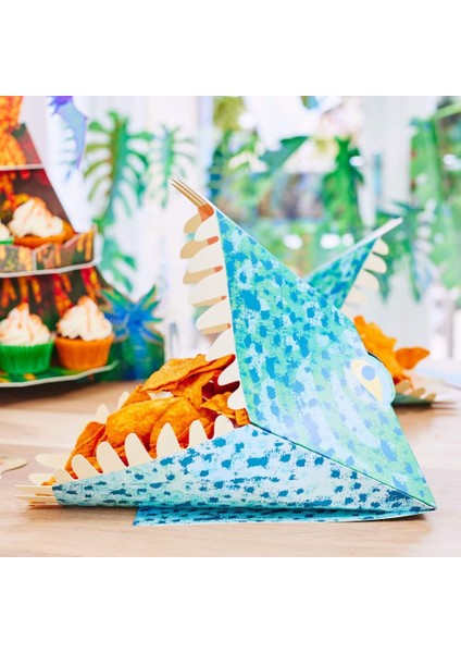 Party Pieces - Kaşif Dino Kağıt Parti Ikram Tepsisi