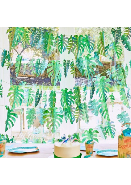 Party Pieces - Kaşif Dino Yaprak Desenli Asma Süsler indirimleri