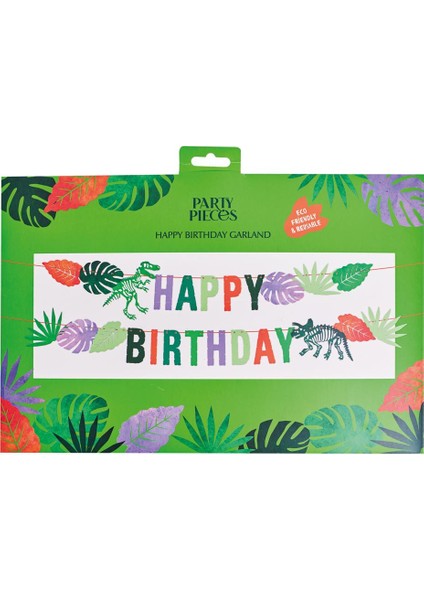 Party Pieces - Kaşif Dino Parti Happy Birthday Asma Süsü modelleri