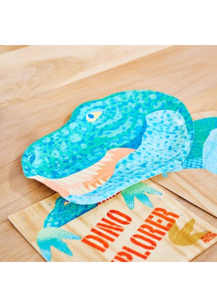 Party Pieces - Kaşif Dino 8&apos;li Parti Karton Tabağı modelleri