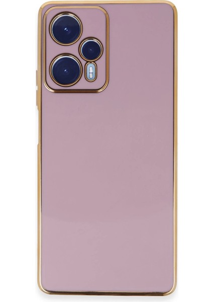 Xiaomi Poco F5 Kılıf Volet Silikon - Mor Glstd