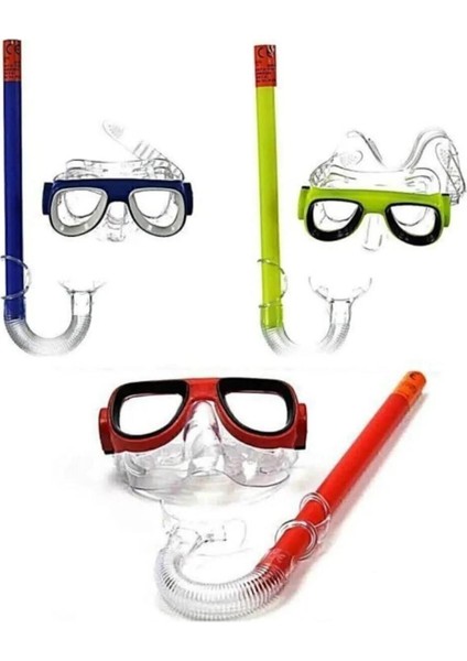 Beyaz Maske ve Snorkel Seti, Deniz ve Su Sporları Için Mükemmel Uyum Sağlar