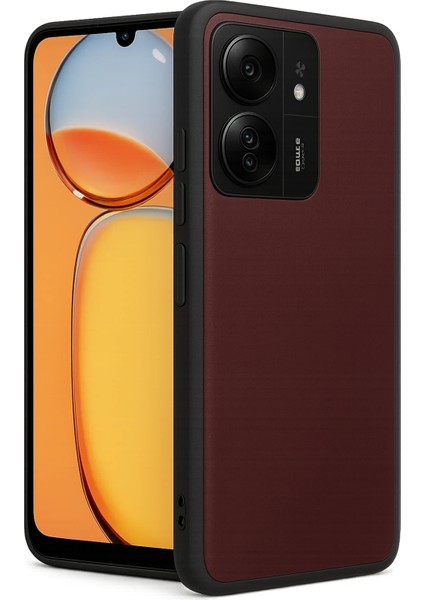 Xiaomi Redmi 13C Kılıf Aras Deri Kapak - Bordo Glstd fiyatları