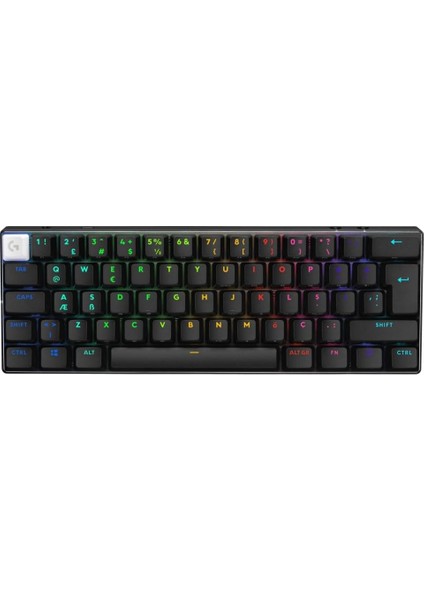 G Pro x 60 Lıghtspeed Tactile Ingilizce Rgb Kablosuz Gaming Klavye, Siyah 920-011910