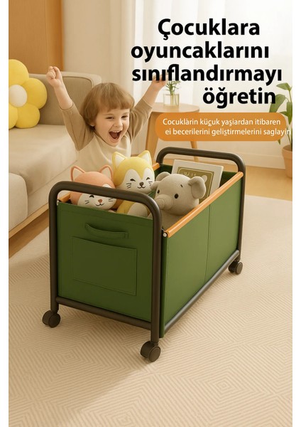 Joybox Tekerlekli Oyuncak Saklama Arabası – 6 Ay ile 9 Yaş Arası Çocuklar Için Organizer