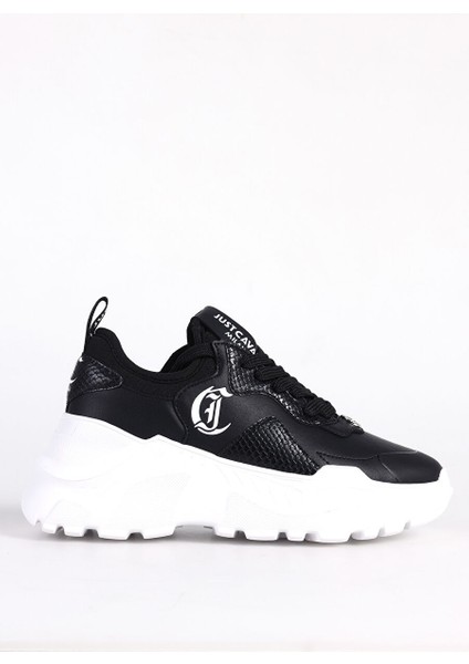 Siyah-Beyaz Kadın Deri Sneaker Fondo Casper Dıs. 10 Shoes