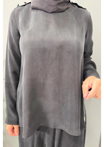 Omuz Düğme Detaylı Bluz Siyah T25Y-6067 fiyatları