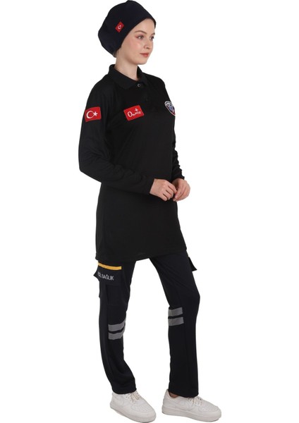 Fileli Kumaş Siyah Tesettür Tunik, Rahat ve Şık Tasarım modelleri