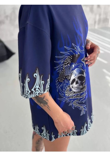 Yeni Sezon Oversize Pamuklu Bisiklet Yaka Likralı Konfor Modeli Kısa Kollu Spor ve Günlük T-Shirt