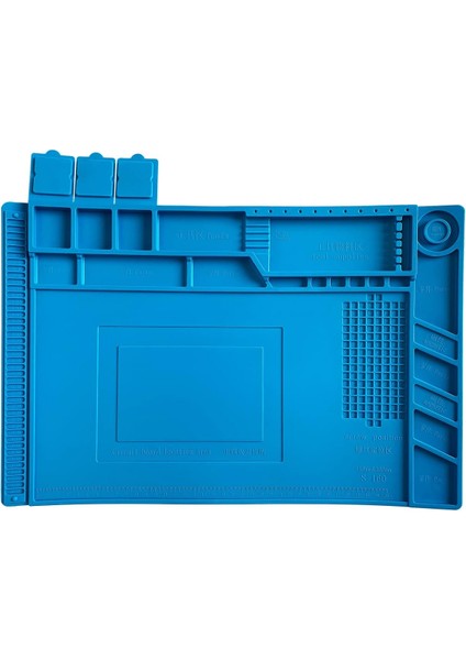 Isıya Dayanıklı Manyetik Tamir Bakım Silikon Matı 45X30CM Lehim Telefon Bilgisayar Onarım Pedi fiyatları