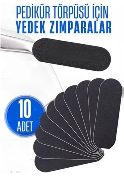 Ayak Törpü Yedeği, Yapışkanlı Zımpara, Pedikür Törpü, 10 Adet