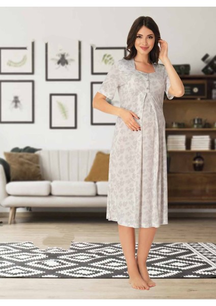 Dvina Effortt Lohusa Gecelik Gri - 8013