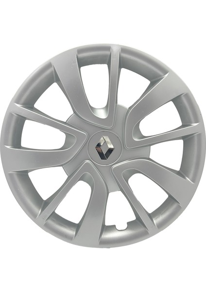 Renault Kangoo Trafic Master 15" Inç Uyumlu 4 Adet 1 Takım Gri Kırılmaz Esnek Jant Kapağı 031 modelleri